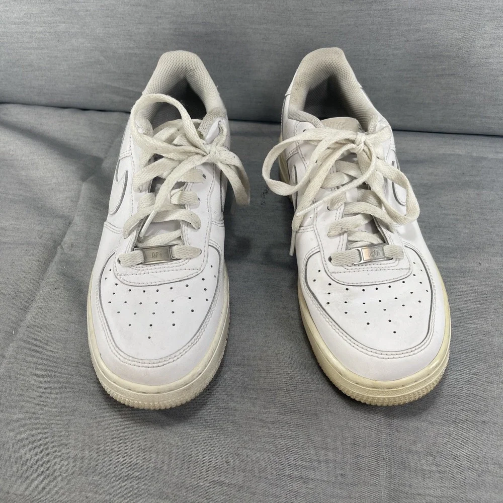 Nike Boys Air Force 1 Low 314192-117 White Casual Shoes Sneakers Size 6Y